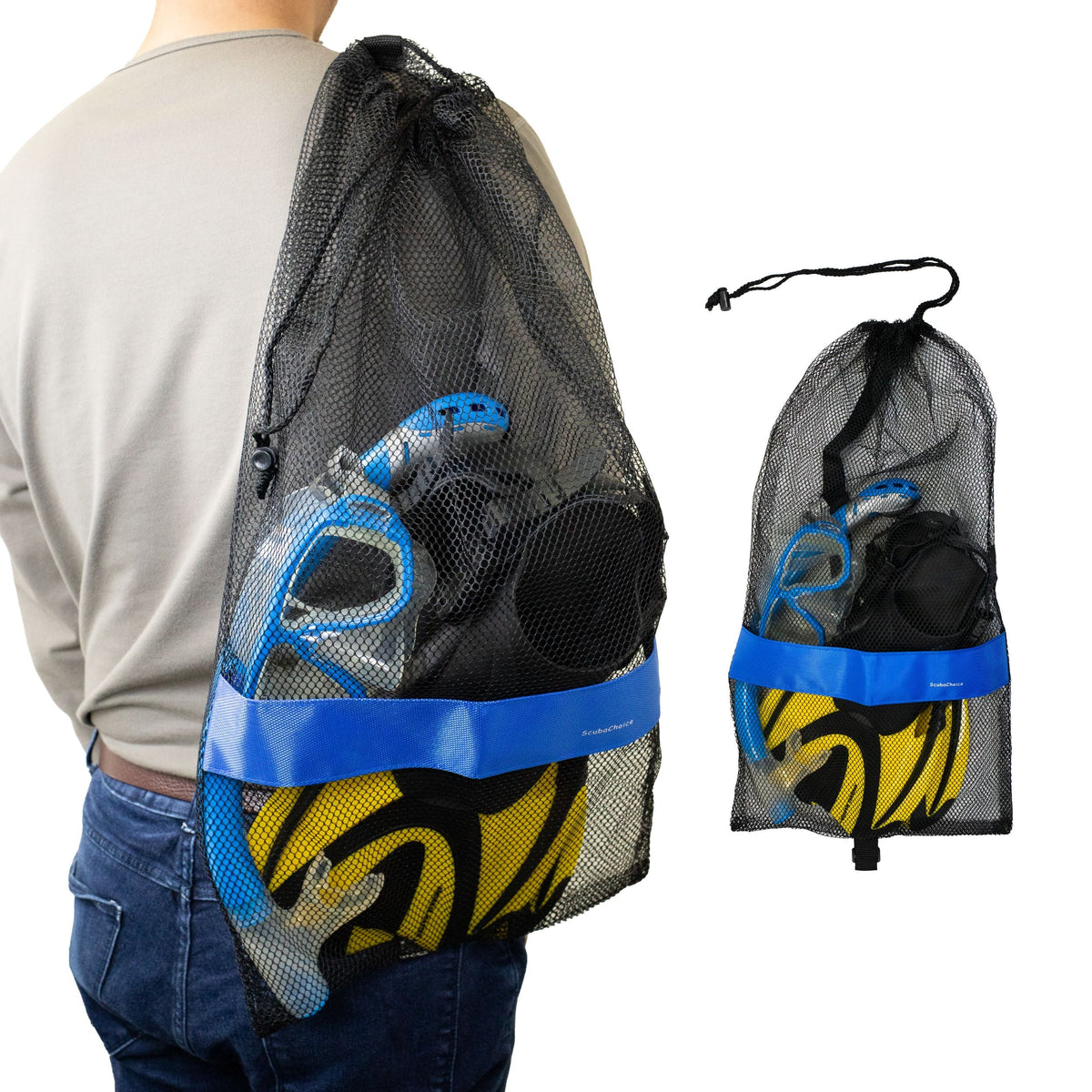 25 × 13 in. Mesh Gear Bag with Shoulder Strap