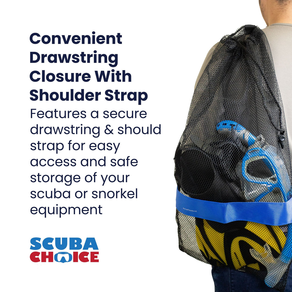 25 × 13 in. Mesh Gear Bag with Shoulder Strap