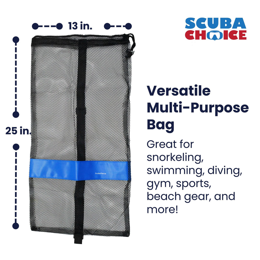 25 × 13 in. Mesh Gear Bag with Shoulder Strap