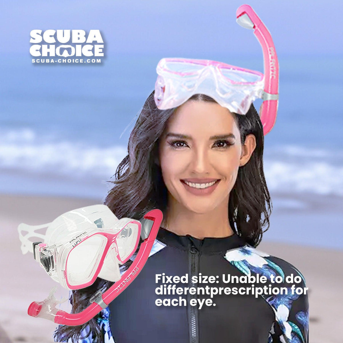 Palantic Junior Prescription Mask & Dry Snorkel